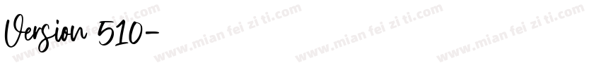Version 510字体转换